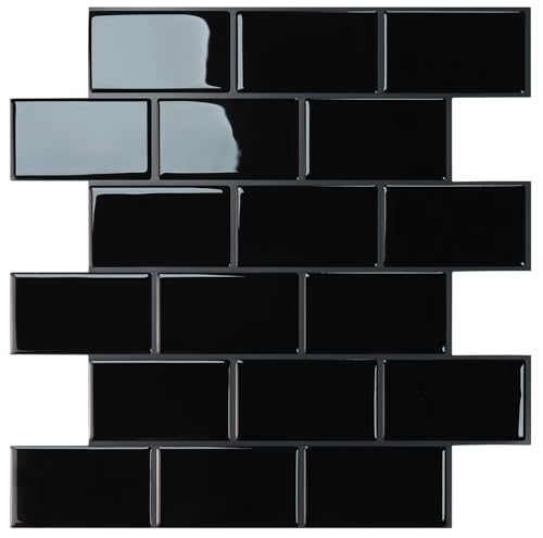 STICKGOO Peel and Stick Backsplash Subway Tiles, 10 Sheets of