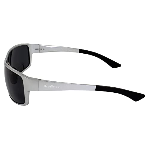 Global Vision BluWater Alumination 1 Polarized Boating & Fishing Sunglasses for Men or Women Aluminum Frame w/Smoke Lens3