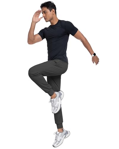 Men's Sweatpants Athletic Pants Joggers with Zipper Pockets Lightweight Quick Dry Workout Track Pants for Gym Running4