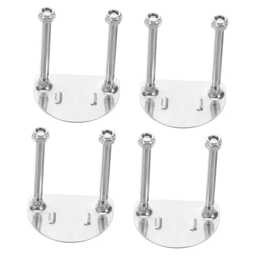 FOYTOKI 4pcs Roller Skate Base Plate Hardware Double Row Skate Brackets for Smooth Skating