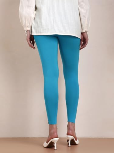 Image of TWIN BIRDS Women Viscose Ankle Leggings | Stretchable Kurti Wear Bottom