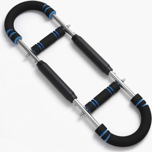 Arm Twister Power Trainer Adjustable Chest Expander Bar – Detachable Spring Arm Exerciser for...