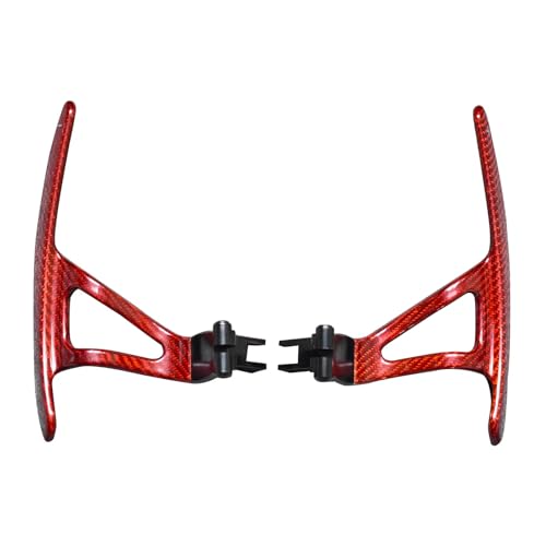Compatible With For GT-R R35 2008 2009 2010 2011 2012 2013 2014 2015 2016 車用ステアリングホイール パドルシフター ステッカー スタイリング パドルシフターエクステンション(Red)