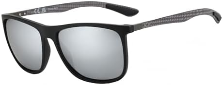 ZENOTTIC Square Polarized Sunglasses Men: Ultralight Carbon Fiber UV400