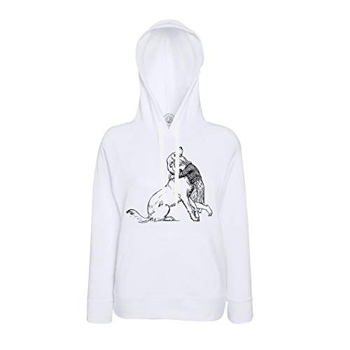 Sweat capuche fille et son mignon dessin de chien pour les sorties d'école et weekends