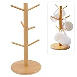 MSUIINT Soporte para tazas de café que ahorra espacio, organizador para almacenamiento y secado de tazas