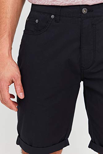 Solid Millan - Pantaloncini Chino da uomo, Nero