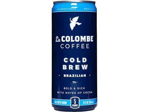 La Colombe Brazilian Cold Brew - 9 Fl. Oz. 12 Pack - 100% Arabica, Single-Origin, Cold Pressed Espresso Coffee, 15 Calories, Double-Filtered, Bold & Rich Coffee, 120mg Natural Caffeine