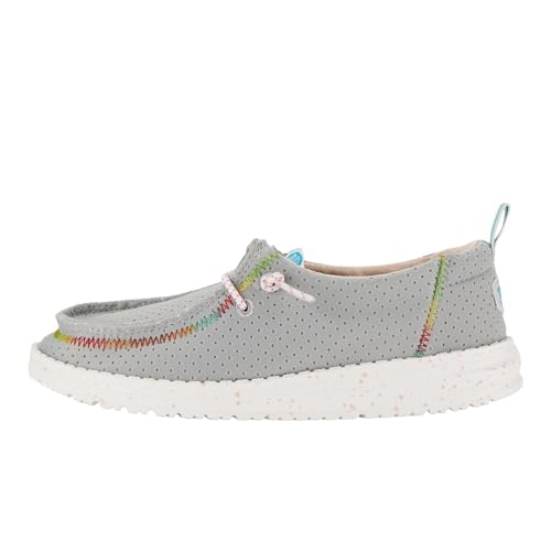 Image of HEYDUDE Kids Wendy Perf Neoprene (Little Kid /Big Kid) - Shoes for Kids - Fabric Upper - Memory Foam