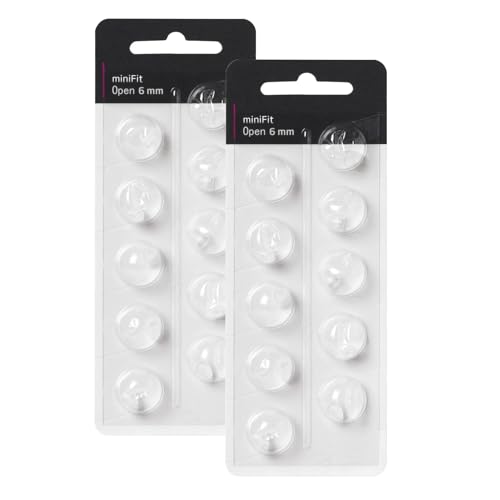 for Oticon Hearing Aid Supplies,Open Vent 6MM/20PCS,Hearing Aid Domes