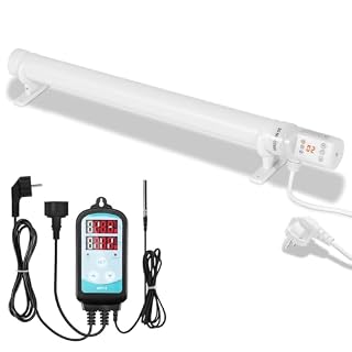 Jaxguom chauffage de serre 120 W avec thermostat