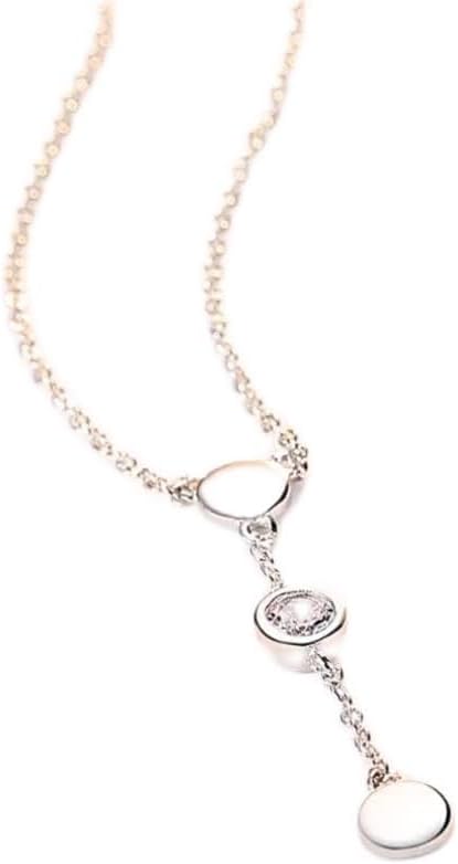 Necklace 925 Sterling Silver Link Chain Choker Collar Tiny Cubic Zircon Pendants Women Jewelry