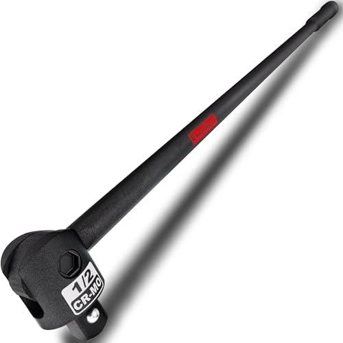 KIRXST 1/2" Sq Drive Breaker Bar, 600 mm Pro Power Knuckle Breaker