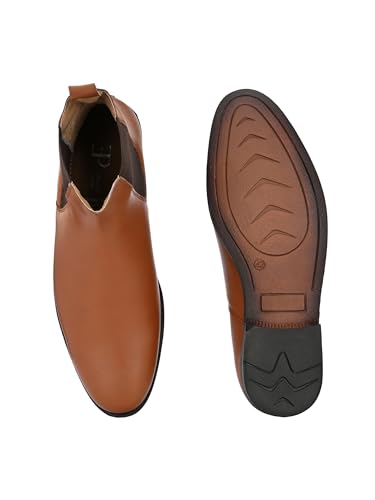 Image of EL PASO Men Faux Leather Casual Chelsea Boots