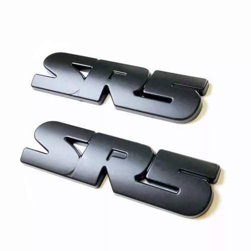 Image of 2pcs Overlay SR5 Fit for 2016-2023 Badge Embelm Nameplate Sticker (Matte Black)