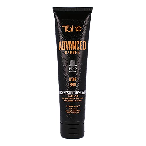 Tahe Advanced Barber Cera Fibrosa Capilar Nº304 Fiber para una fijación fuerte y flexible de acabado natural, 100 ml