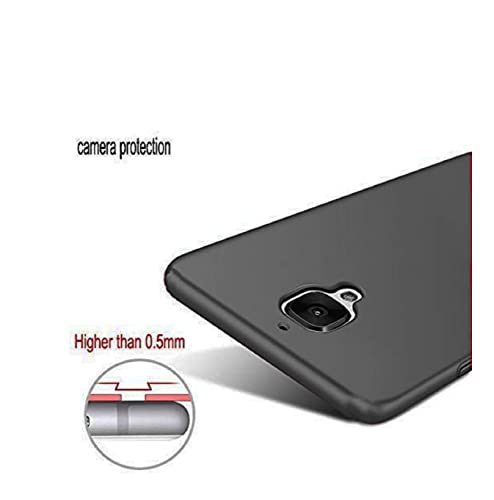 Image of Mobile Back Cover Case for OnePlus 3T (Silicone Case|CameraProtection|Black SC1510)