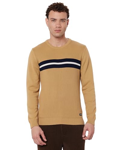 Image of Van Heusen Men's Luxury Sports Regular Fit Full Sleeve Crew Neck Sweater | Sophisticated Flair | Super Premium Fabric