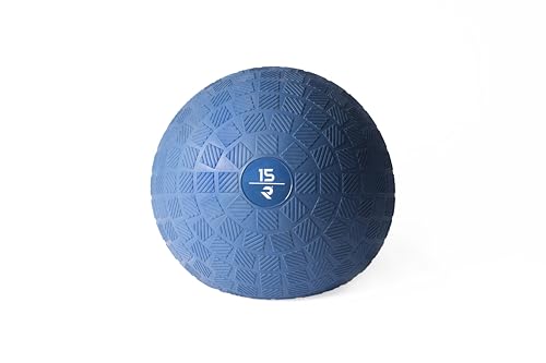 RUSTER Balón Medicinal 15kg Slam Ball Agarre Texturizado para Cross Training