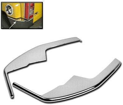 Chrome Rear Bumper Guard Trim Covers 2 PCS Compatible with Hummer H3 2006-10