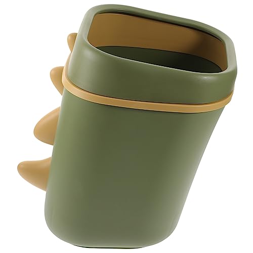 Garneck Small Garbage Can Dinosaur Theme Easy to Clean Wear-Resistant Home Office Study Bin