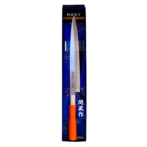 FACA JAPONESA PARA SUSHI E SASHIMI INOXIDÁVEL YANAGUIBA SEKIZO - LÂMINA 24 CM