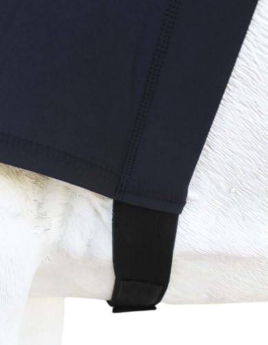 Image of XLarge Horse Comfort Stretch Spandex Neck Hood Mane Stay Black 521MW04BK