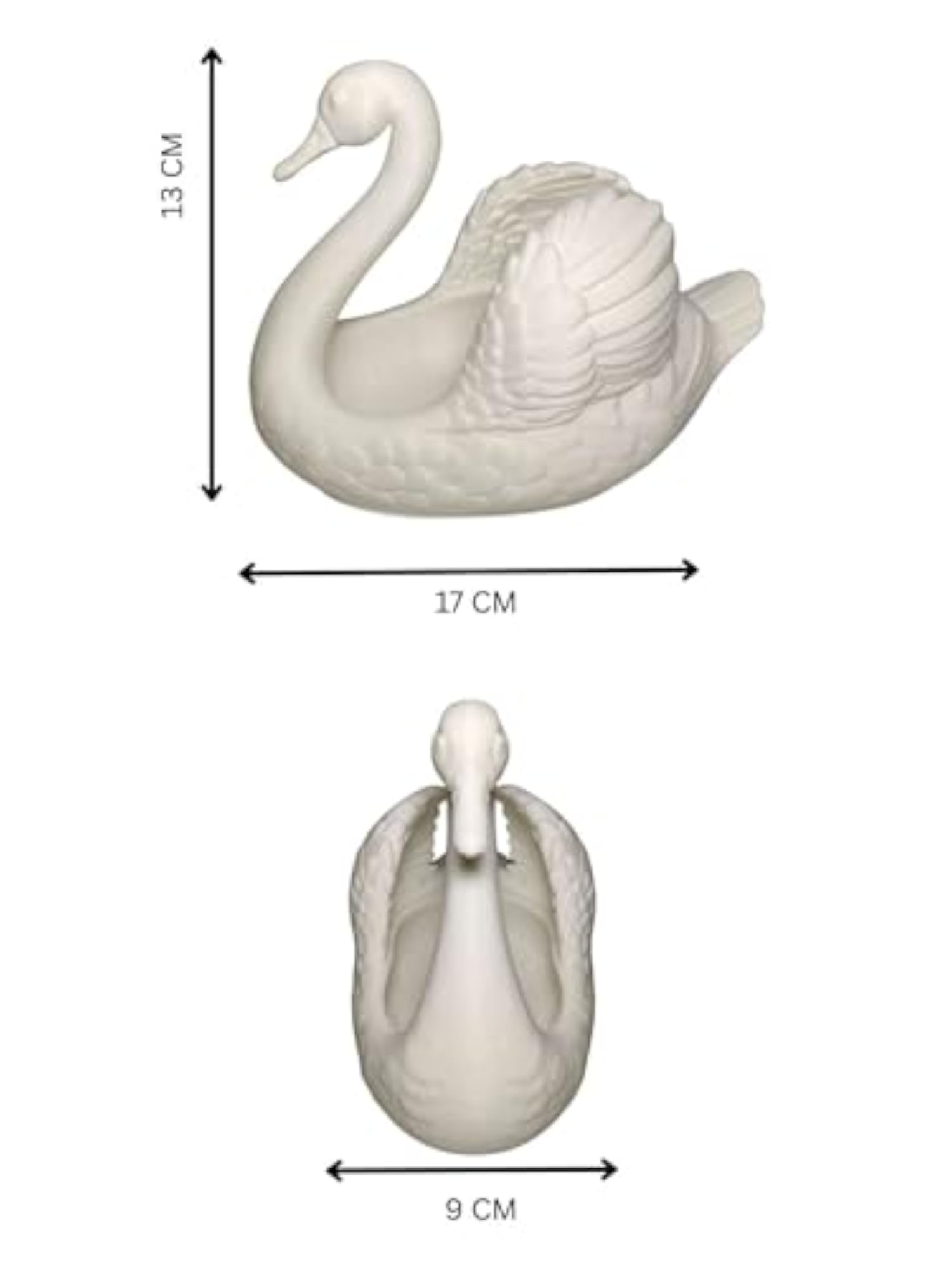 Swan Design Jewelry Organizer Stand with Tray