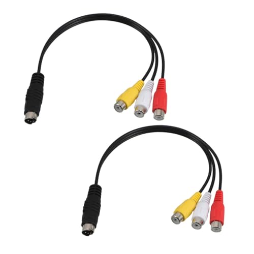 ARTIBETTER 2pcs Video to Adapter Cable Versatile Video Connector for Tv Projector and Monitor Setup Design for Performance