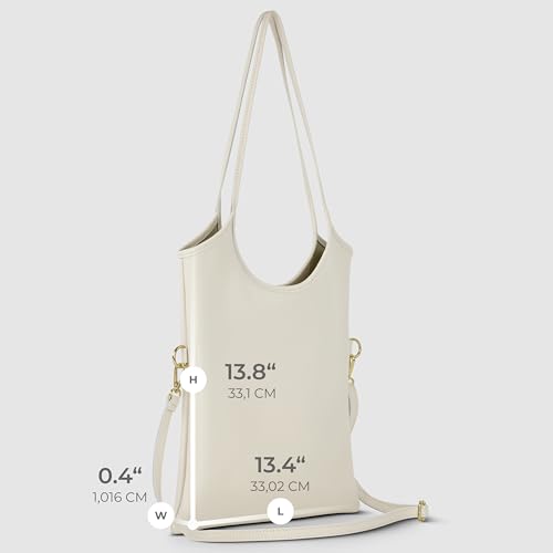 Bolso Tote de Cuero Italiano para Mujer con Cierre y Correa Ajustable miniatura 5