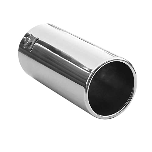Embout de pot d'échappement 69mm en inox chrome pour une élégance automobile exclusive