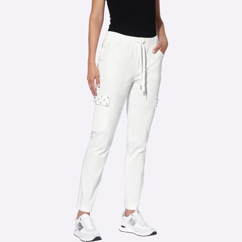 Pantalon ceinture élastique anti-compression avec lien à nouer ajustable