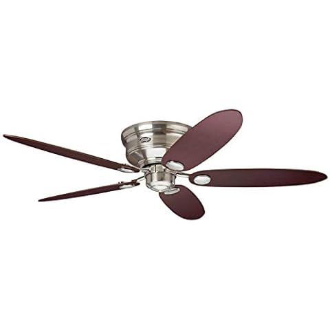 Hunter Low Profile Ceiling Fan with Reversible Blades Cover