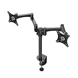 ✔ Soporte de Monitor de Doble Brazo: se pueden instalar 2 pantallas una al lado de la otra para ahorrar espacio en el escritorio, hace que su trabajo sea eficiente, le permite mantener una posición ergonómicamente correcta y reducir la tensión en la espalda y los ojos, por lo que su salud mejora beneficiará