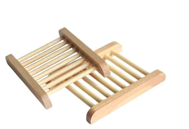 SeatLink 10 Stück Seifenschale Holz Handgefertigte Seifenschalen Seifen Box für Bad Küche und Toilette Zubehör Lagerung