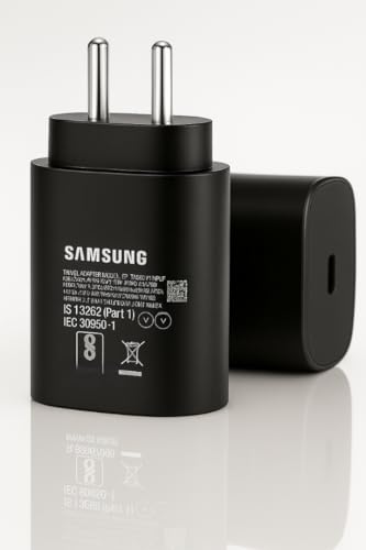 Image of Samsung 25W GAN Type C 3A Superfast Charging Adapter Compatible with Samsung A55|A16|A36|A56|A35|A06|M36|M35|M16|M07|M17|M06|M05|M56|F36|F06|F05|F56|F16|S25, 25watt USB C Power Adaptor|Fast Charger
