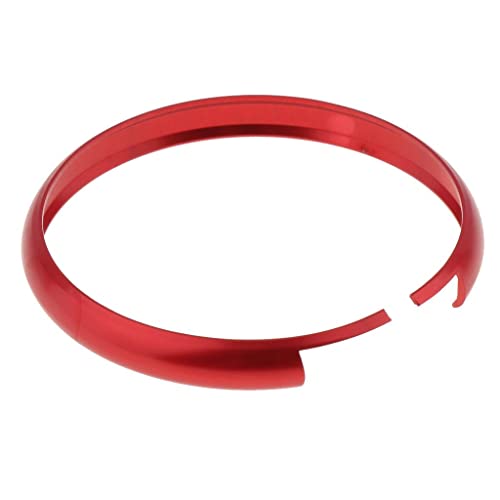 THE STYLE SUTRA® Aluminum Key Ring Trim Chain Compatible With B.M.W M.I.N.I C.O.O.P.E.R Clubman Countryman Red | 1 Piece Key Fob Replacement Trim Ring
