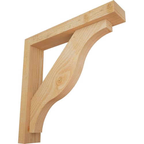 Ekena Millwork BKT0806X22X34FST05SDF Funston Block Smooth Bracket