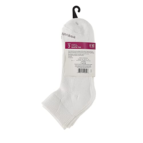 Image of no nonsense Women's Cushioned Mesh Quarter Top Ankle Socks - Premium Comfort for Women