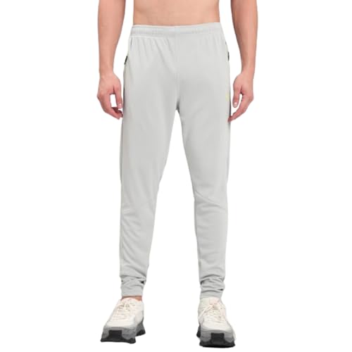 Image of TECHNOSPORT Mens Polyester Slim Fit Activewear Track Pant with SPF50+ for Running, Workout Wear Antimicrobial & Quick Dry