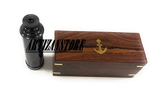 Telescopio Pirata Monocular 14 pulgadas Negro Antiguo miniatura 5