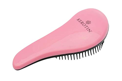 Kerotin Detangler Hair Brush Glides Thru Hair Improving Hair Health & Minimizing Split Ends - Perfect for Travel & Kid Friendly