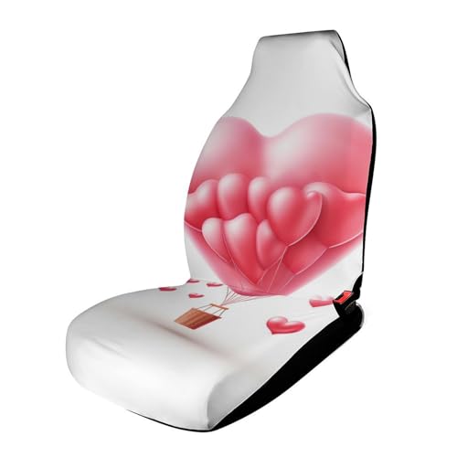 Protection de siège de voiture universelle motif cœur avec élastique pour auto et SUV
