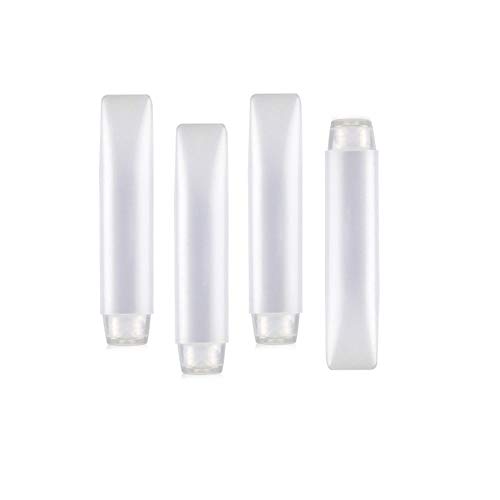 AKOAK 30 ml/1 oz Travel Bottle Empty Plastic Soft Squeeze Bottles, Makeup Refillable Cosmetic Containers for Shampoo and Toiletries,Pack of 6