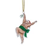 1 Stück Weihnachtsfilm hängende Flugzeugdekoration Weihnachtsbaumdekoration Autospiegeldekoration Handwerkssammlung (C, One Size)