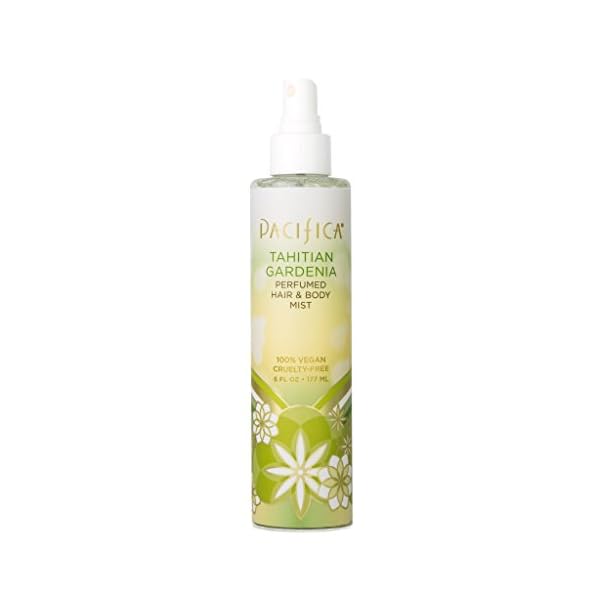 Pacifica-Beauty-Perfumed-Hair-Body-Mist-Tahititan-Gardenia-6-Fl-Oz-1-Count Pacifica Beauty, Tahitian Gardenia Hair Perfume & Body Spray, Citrus Gardenia and Jasmine Notes, Clean Perfume & Fragrance, Vegan & Cruelty Free, Phthalate-Free, Paraben-Free