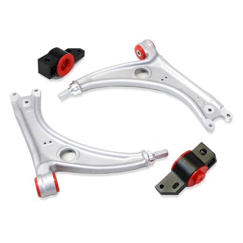 Godspeed AK-031-C Cast Aluminum Front Lower Control Arms, Poly-Urethane Bushing,
