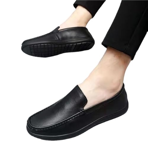 Men's Genuine Leather Driving Loafers Slip On Comfortable Soft Sole Casual Korean Style Versatile Spring Autumn Arrival4
