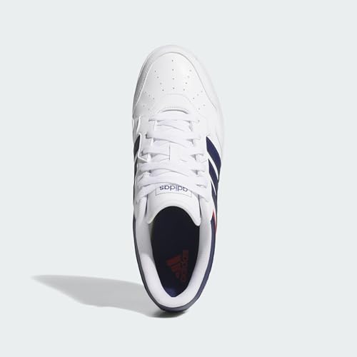 adidas Uniseks HOOPS 4.0 SHOES, Cloud White/Dark Blue/Team Power Red 2, 46 2/3 EU