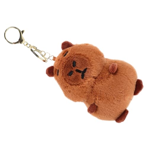 FRCOLOR Carpincho Plush Keychain – Cute Bag Accessory FRCOLOR Carpincho Plush Keychain – Cute Bag Accessory